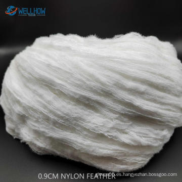 0.9cm 100% de hilo de plumas de nylon